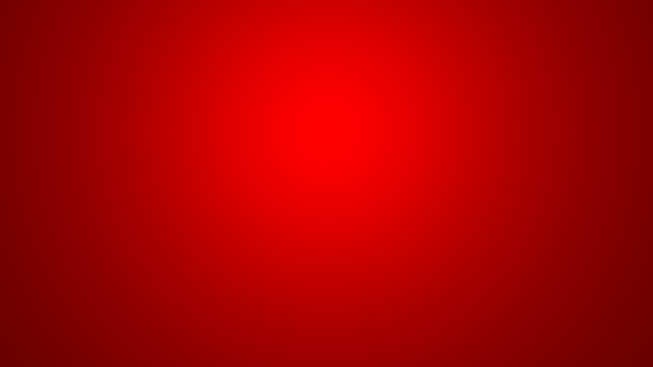 A widescreen image showing a bright red at the centre fading smootly towards a slightly darker red at the edges.