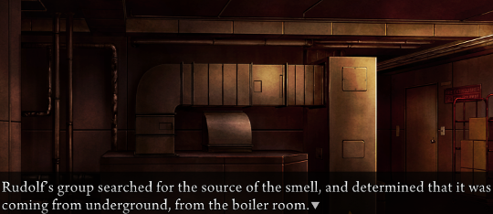 Narration: ‘Rudolf’s group searched for the source of the smell, and determined that it was coming from underground, from the boiler room.’