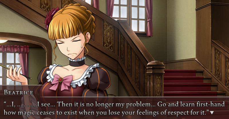 Beato: ...I, ............I see... Then it is no longer my problem... Go and learn first-hand how magic ceases to exist when you lose your feelings of respect for it.