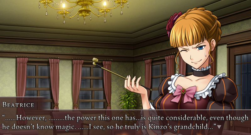 Beato: ......However, .........the power this one has...is quite considerable, even though he doesn't know magic. ......I see, so he truly is Kinzo's grandchild...