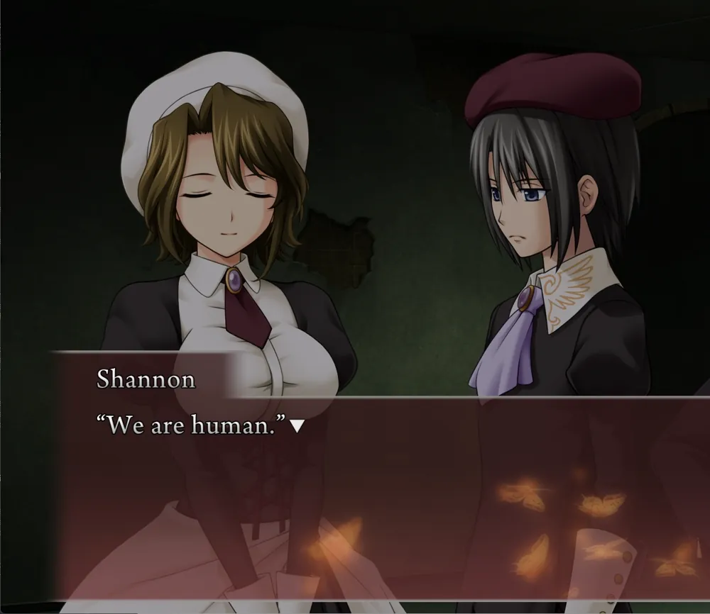 Sayo, next to Kanon: We are human.