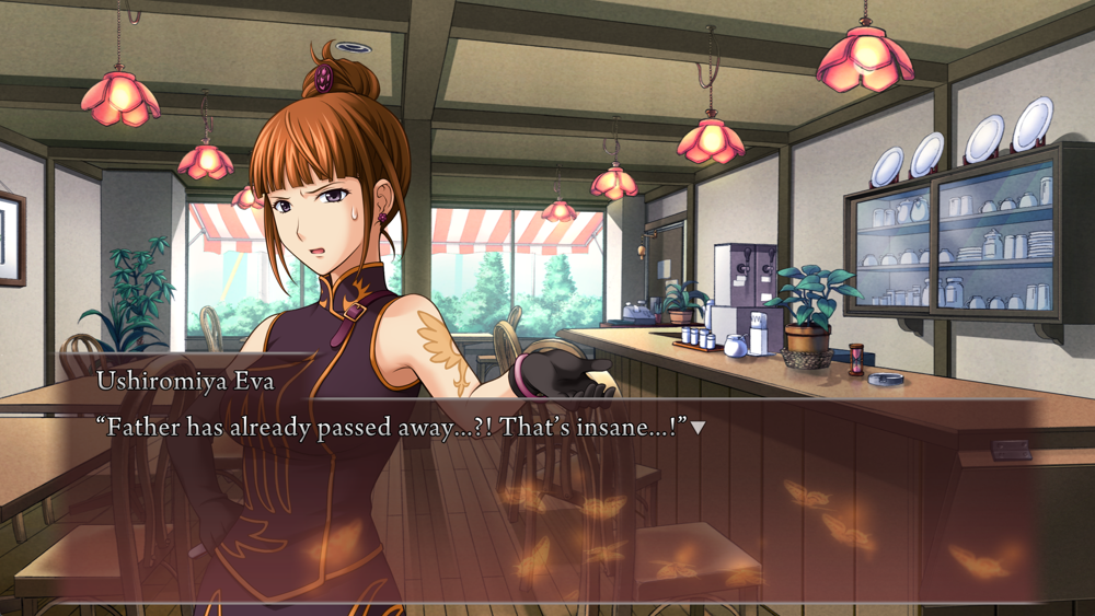 Eva: Father has already passed away...?! That's insane...!