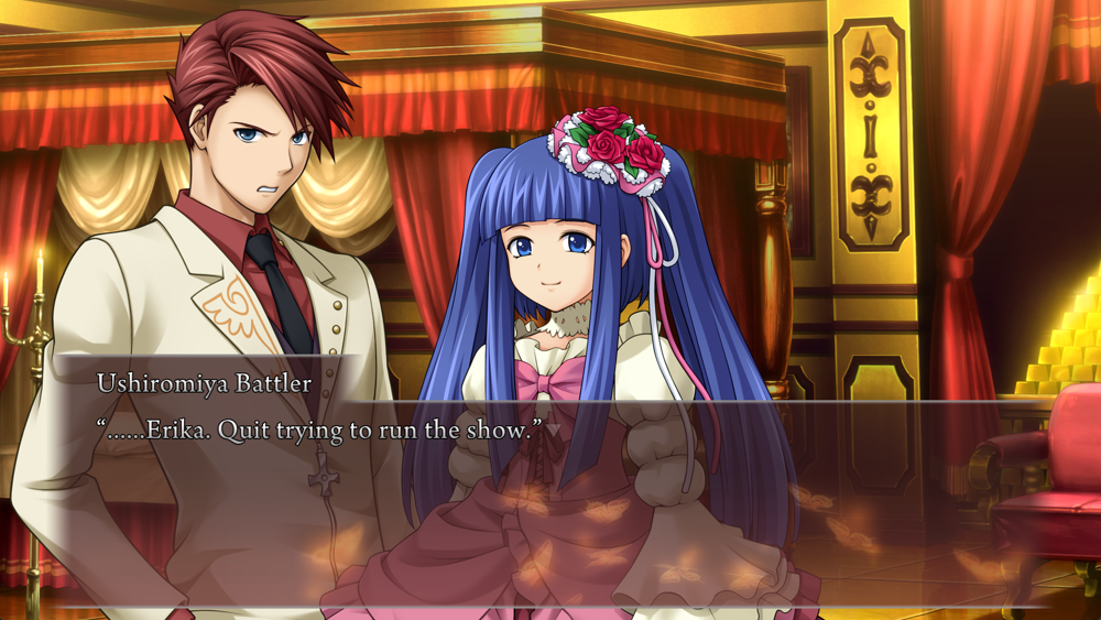 Battler: Erika, stop trying to run the show.